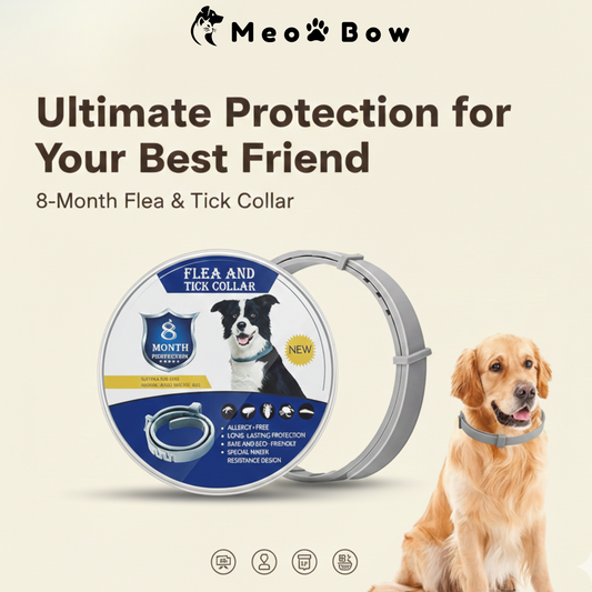 MeowBow Protect+™ Flea & Tick Defense Collar for Dogs